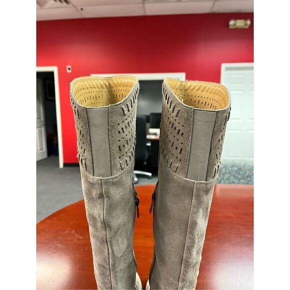 Lucky Brand Taupe Heeled Boots - Picture 9 of 11